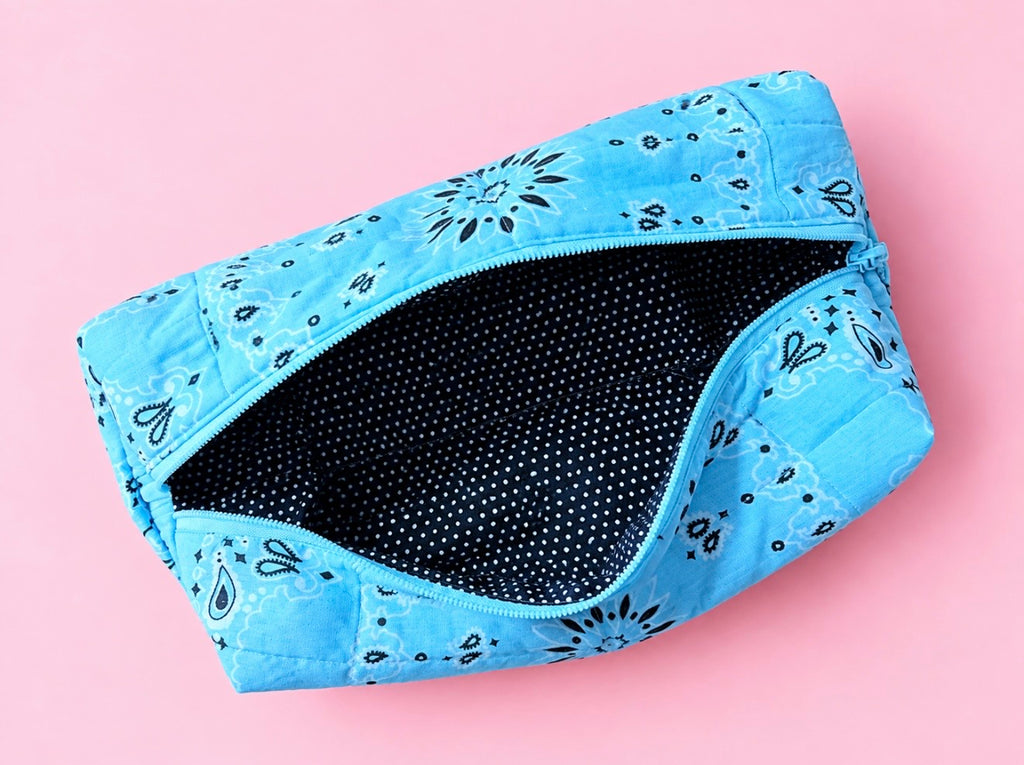 Blue Bandana Bag